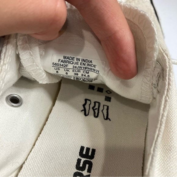 Converse double tongue sneakers size 8 - Picture 6 of 8